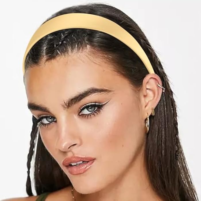 VELSCRUN Pink White Black Blue Red Headband 10 Pack Satin Headbands for Women Girls Non Slip 1 Inch Women Hair Bands Halloween Cosplay Diy Holiday Head Band Gifts for Mothers Sisters Hair Accessories - Image 5